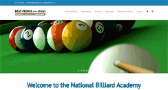 Desktop Screenshot of nationalbilliardacademy.com