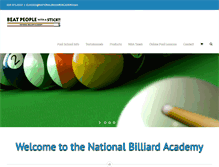 Tablet Screenshot of nationalbilliardacademy.com
